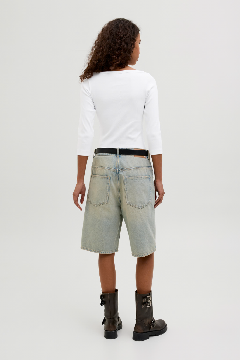 Jxfifi 3/4 Boatneck Top - Bright White