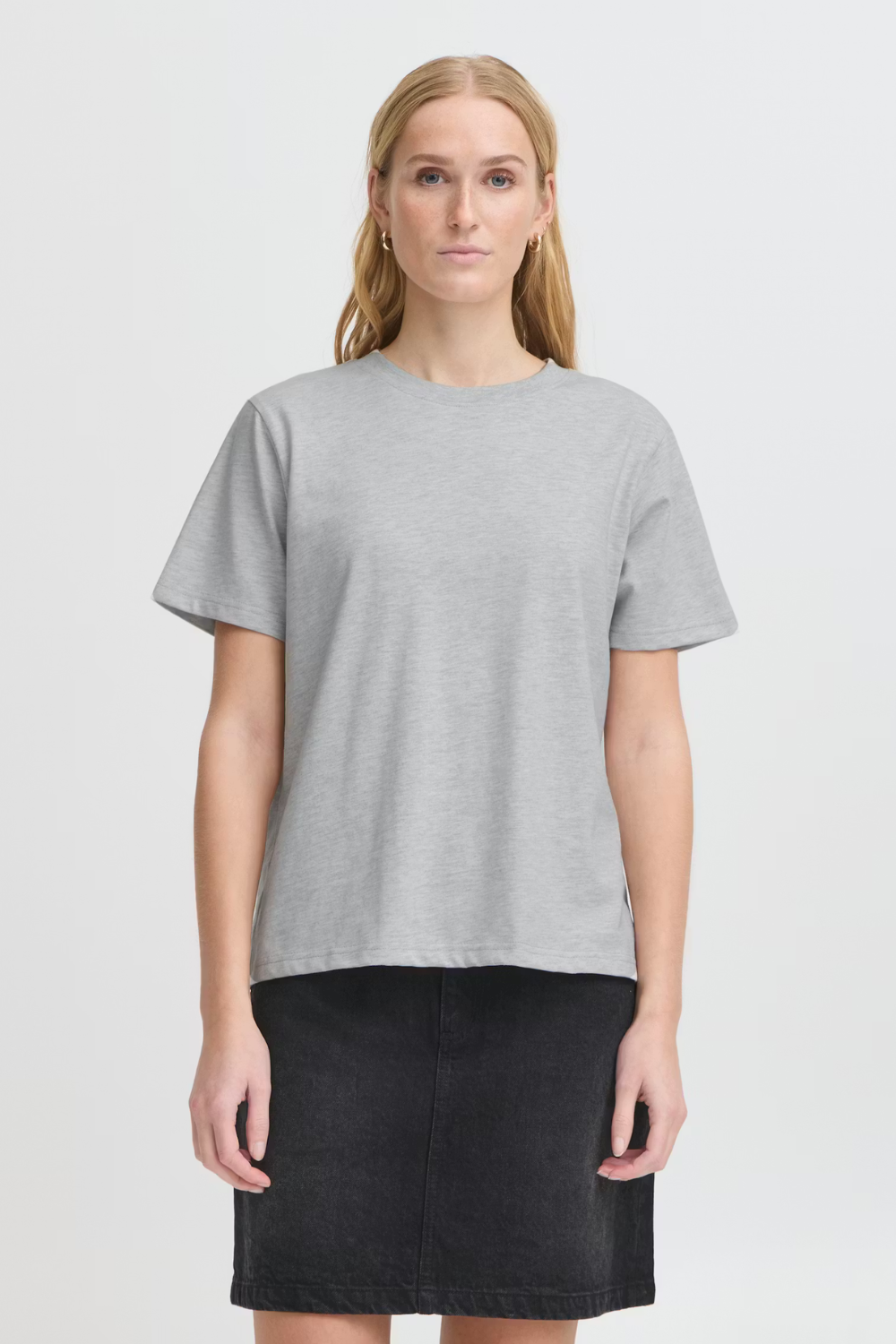 Ihpalmer Losse Ss - Grey melange