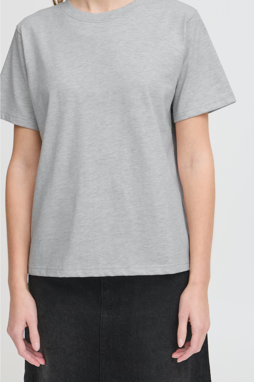 Ihpalmer Losse Ss - Grey melange