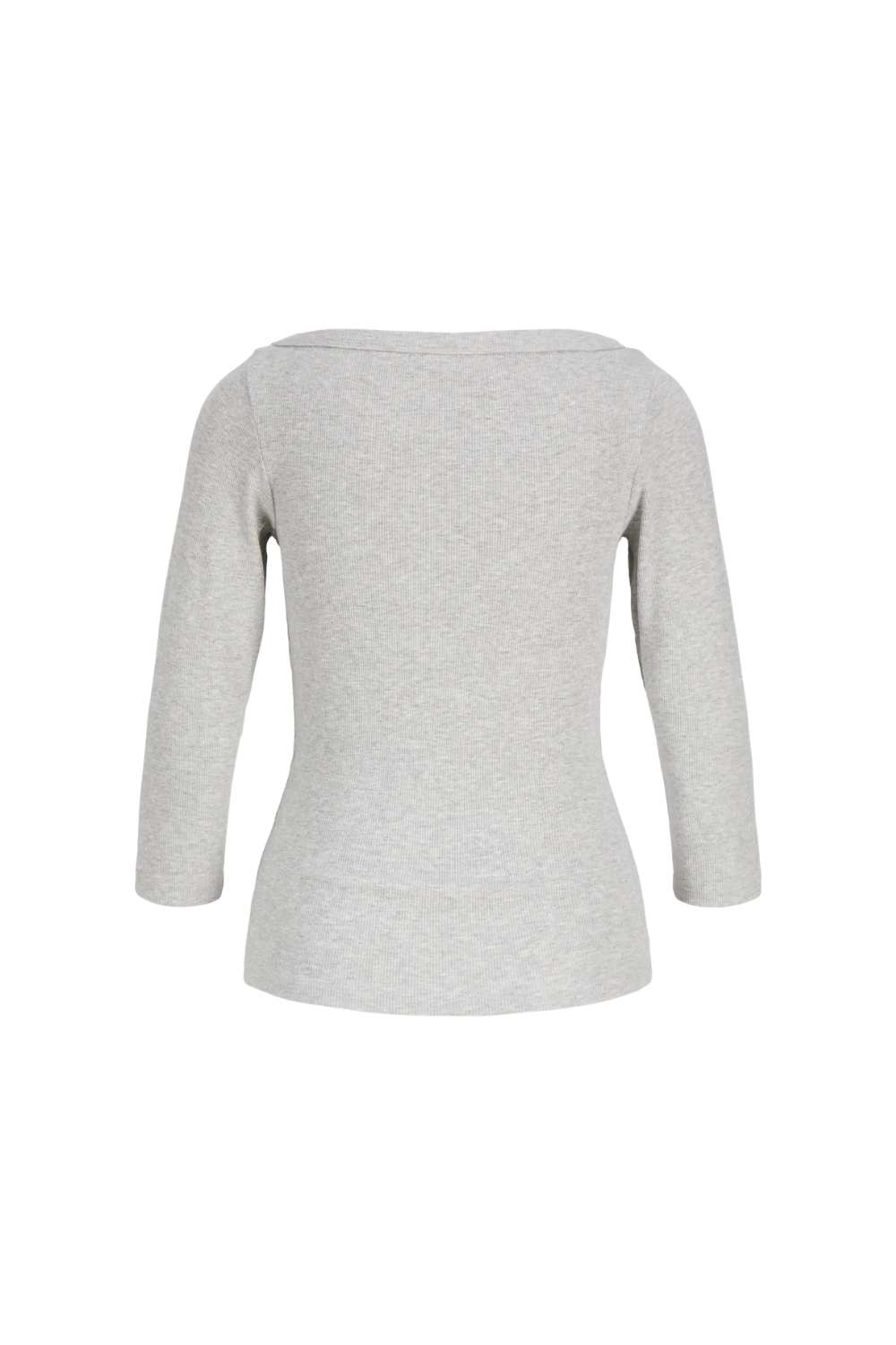 Jxfifi 3/4 Boatneck Top - Light Grey Melange