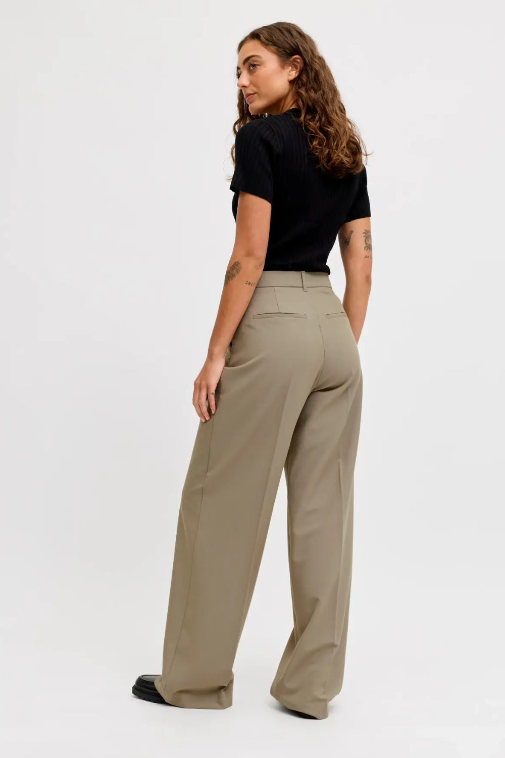 Jxaya Ellis Wide Pants - Brindle