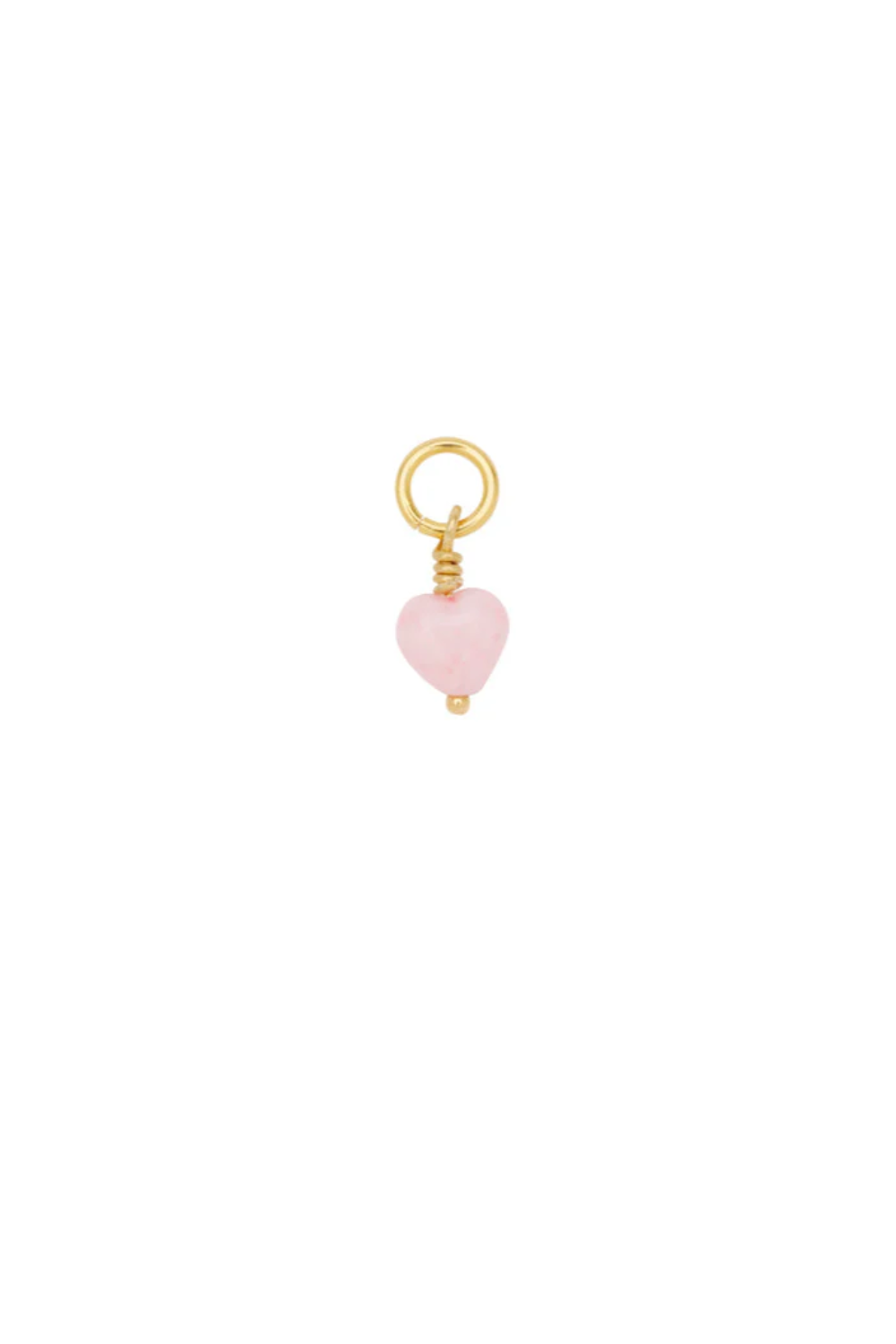 French Mini Heart Pendant - Powder