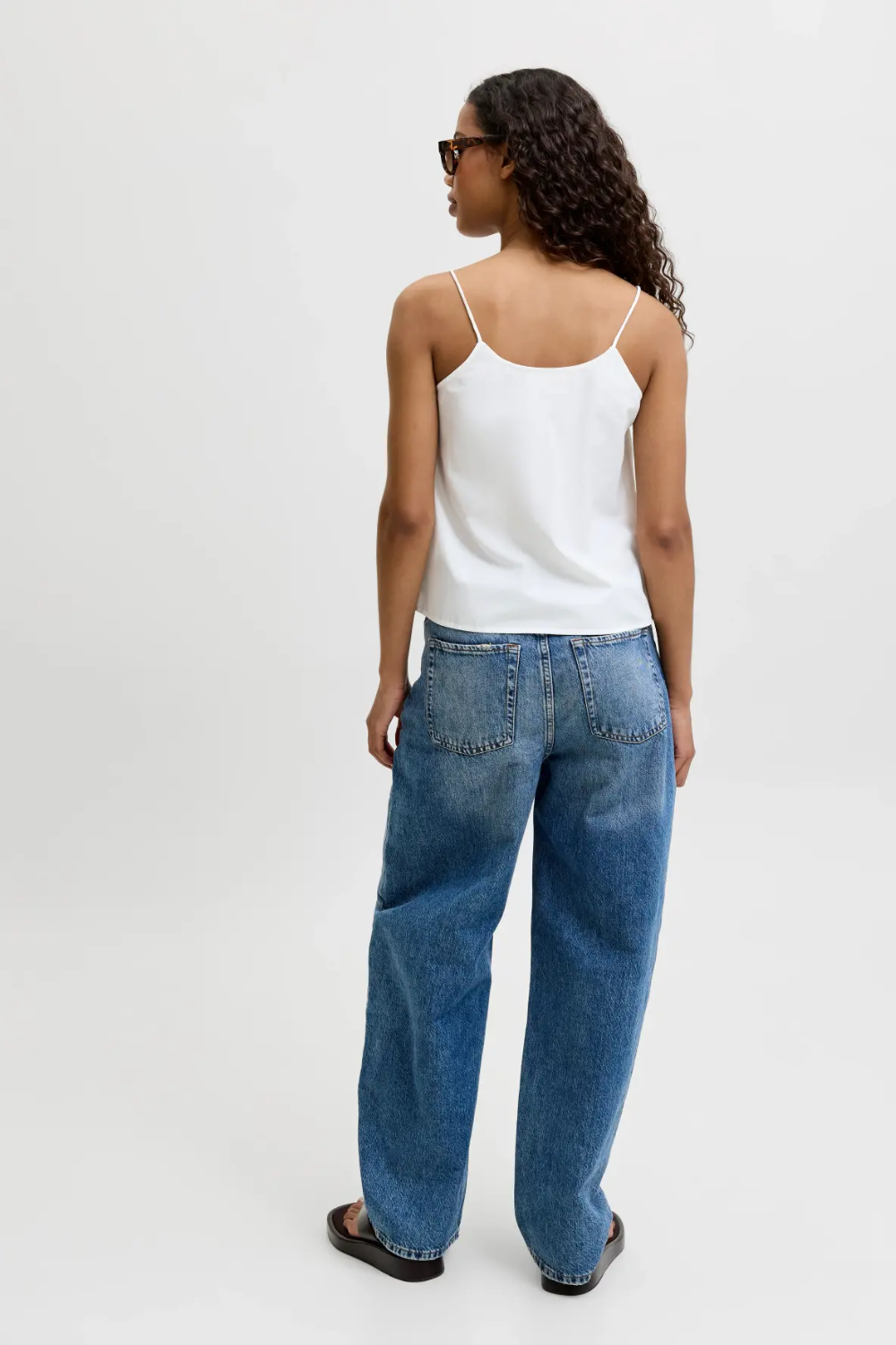 JXCaro Pleated Top - Blanc de Blanc