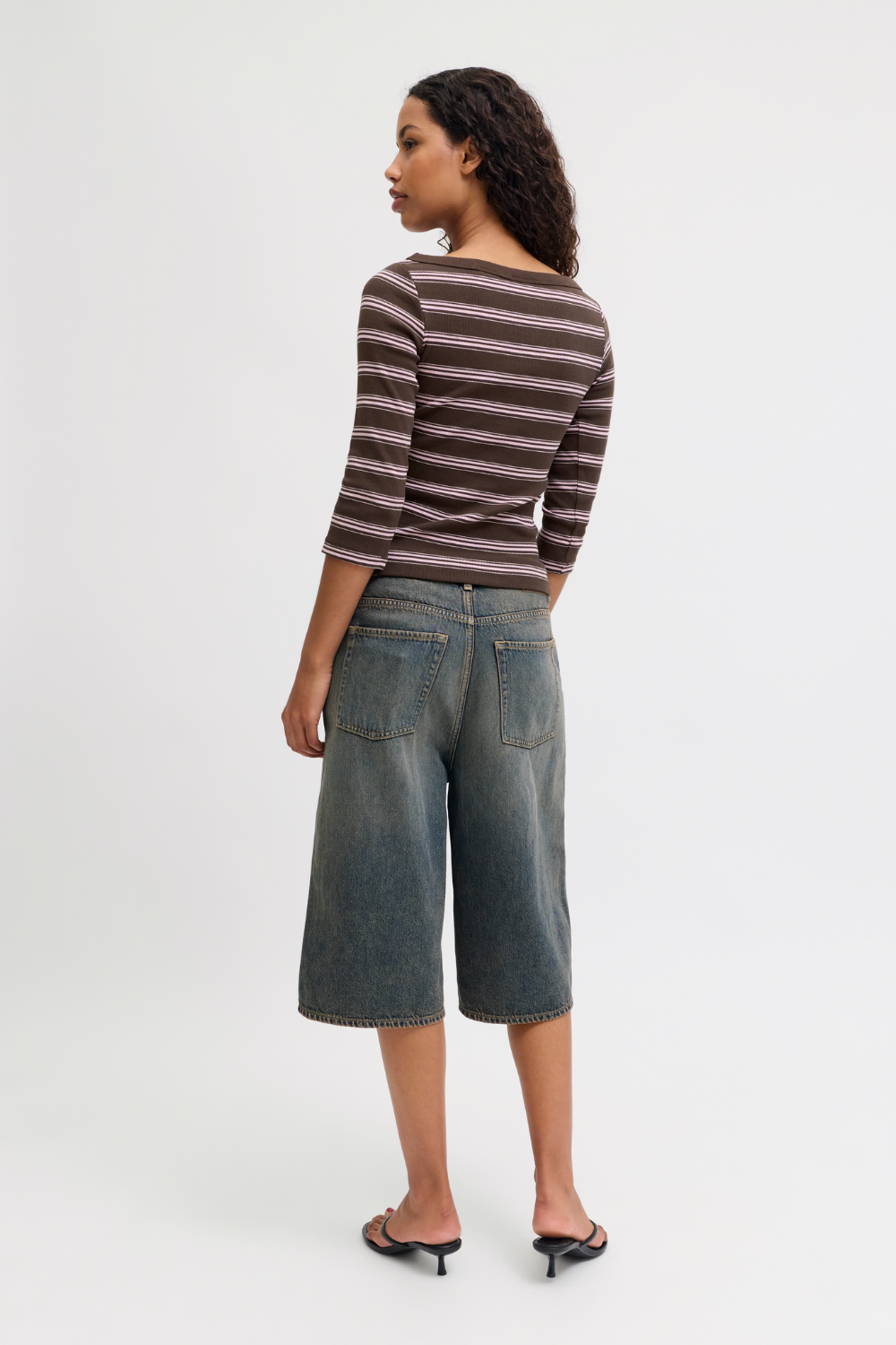 Jxfifi 3/4 Boatneck Top - Demitasse Pink Nectar