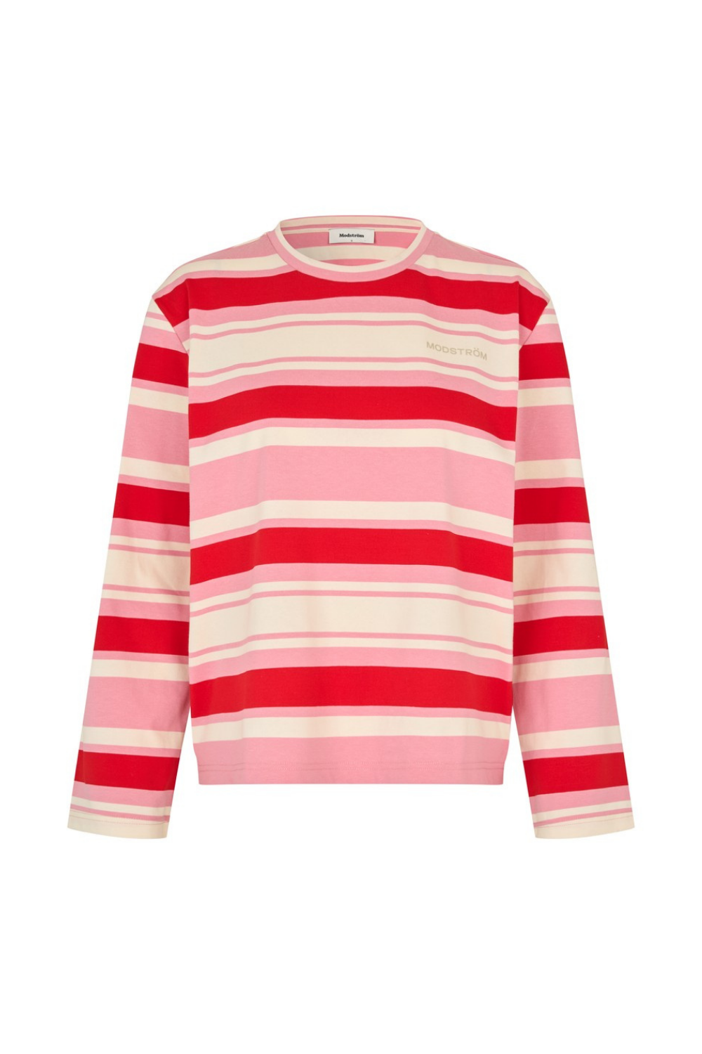 Urbanmd Stripe LS T-shirt - Hibiscus Peach