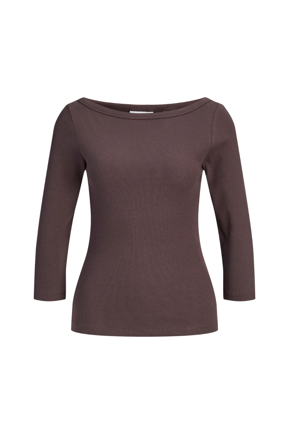 Jxfifi 3/4 Boatneck Top - Seal Brown