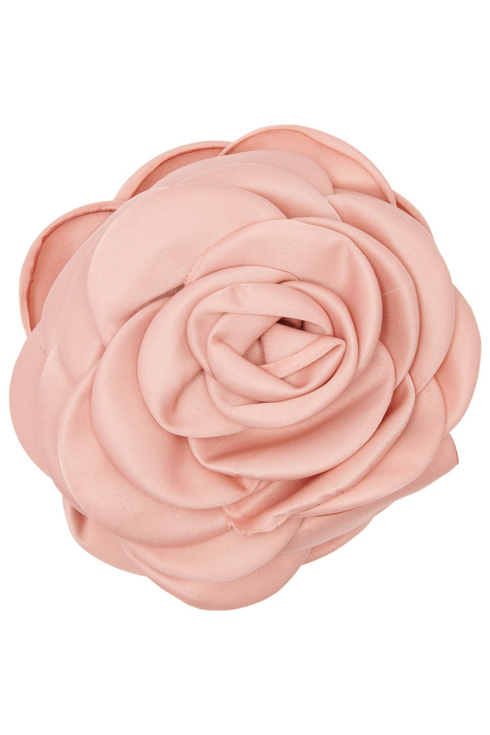 Giant Satin Rose Klemme - Nude