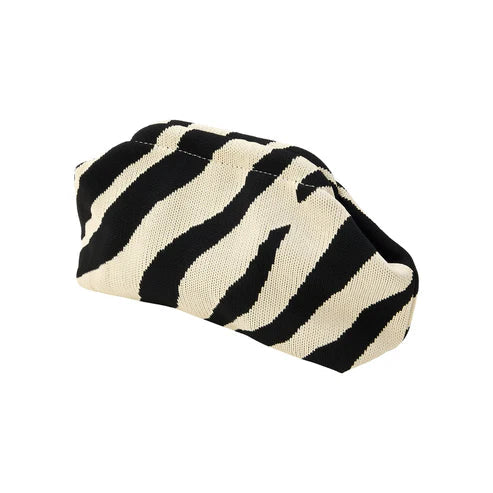 Small Rosalia Clutch - Zebra/Ivory