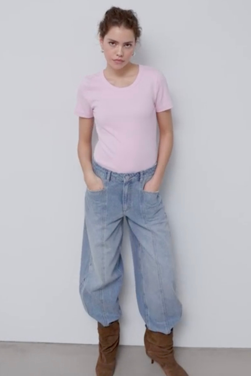 Otis T-shirt - Pale Rose