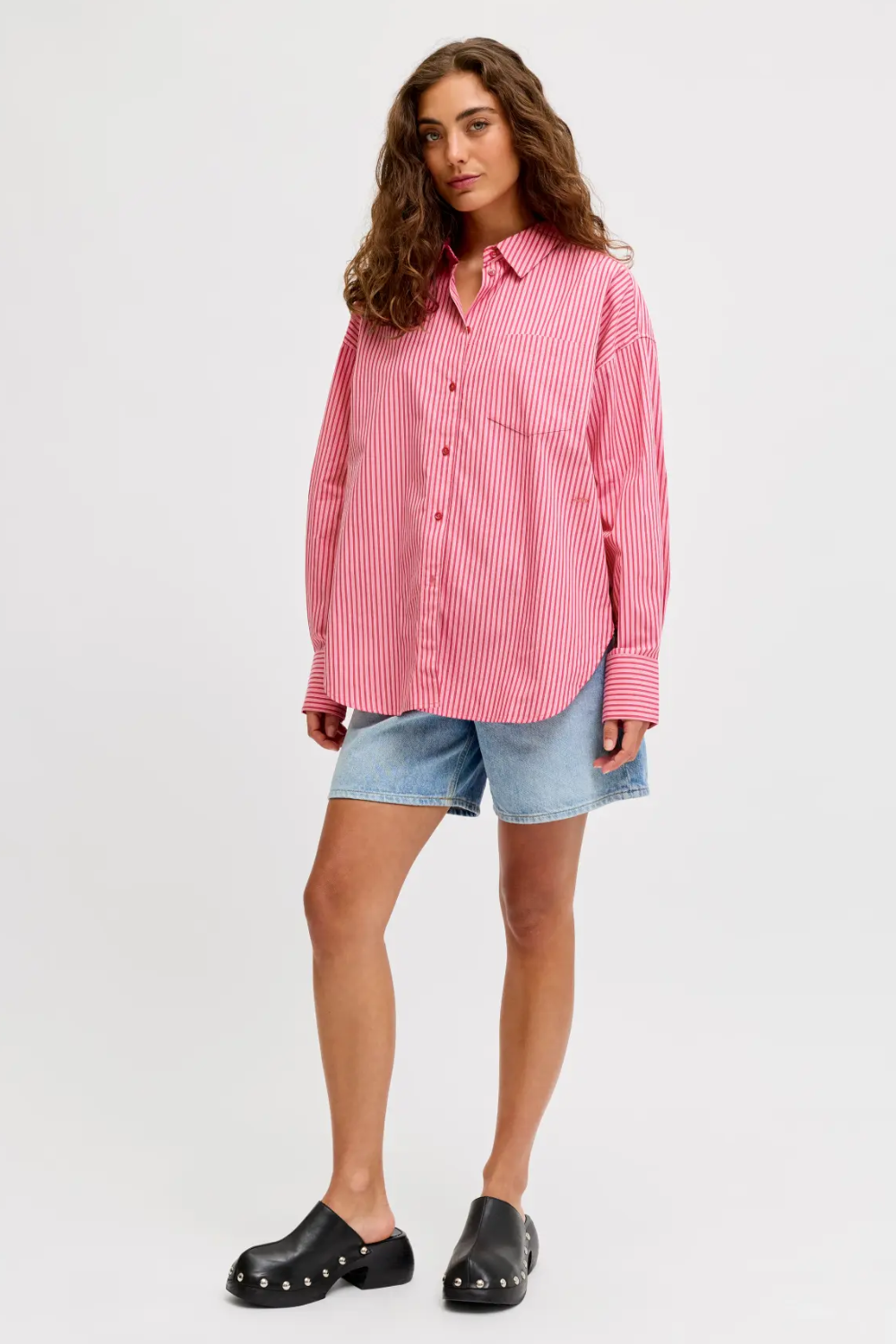 Jxjamie Ls Relaxed Poplin Shirt