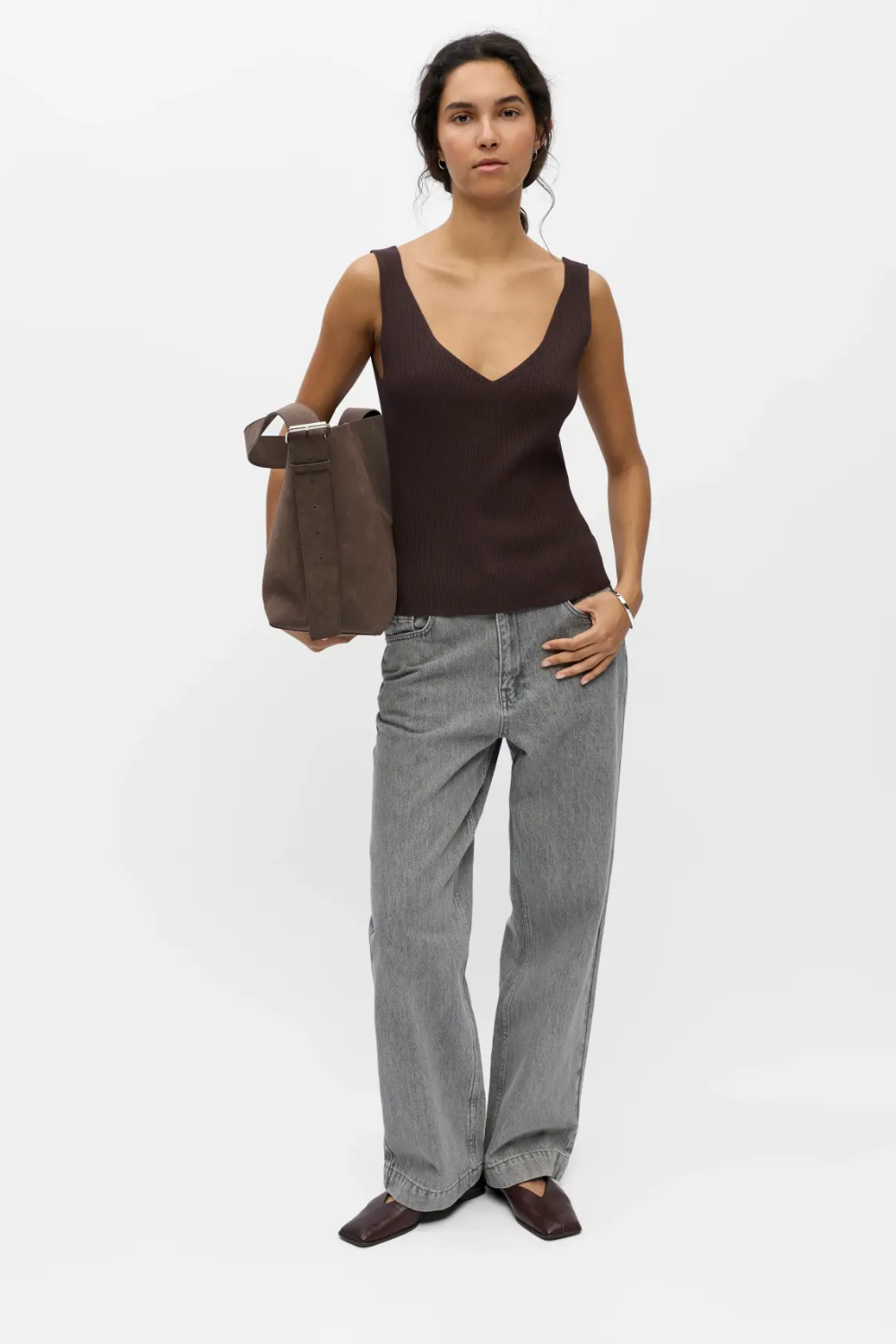 OBJKuni Thess Knit Top