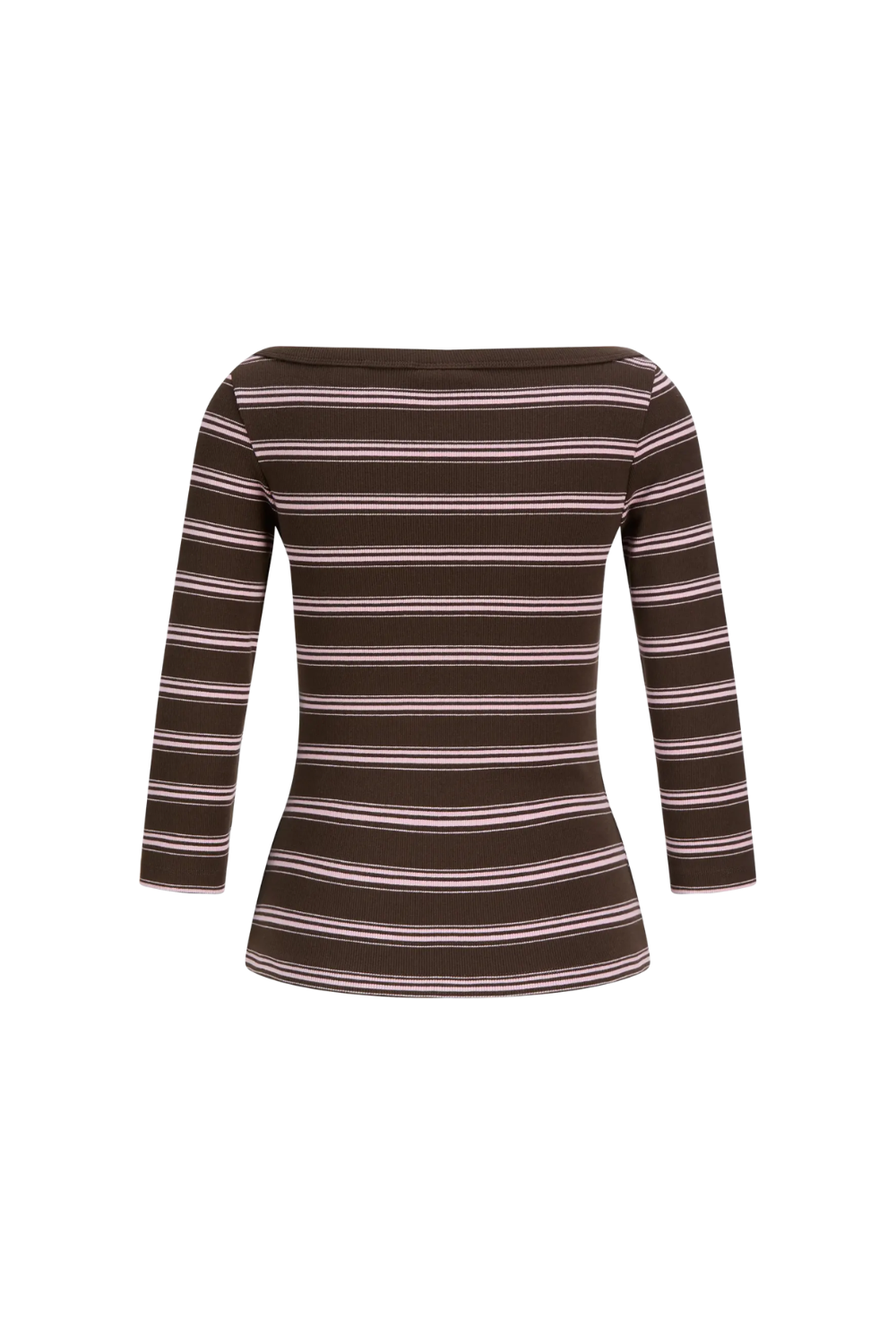 Jxfifi 3/4 Boatneck Top - Demitasse Pink Nectar