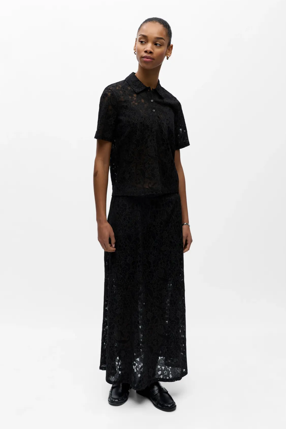 OBJBianca Polo T-shirt - Black