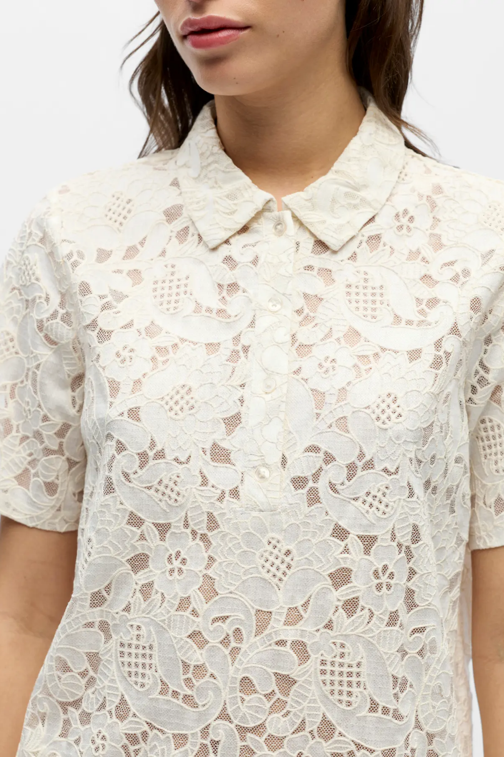 OBJBianca Polo T-shirt - White Sand