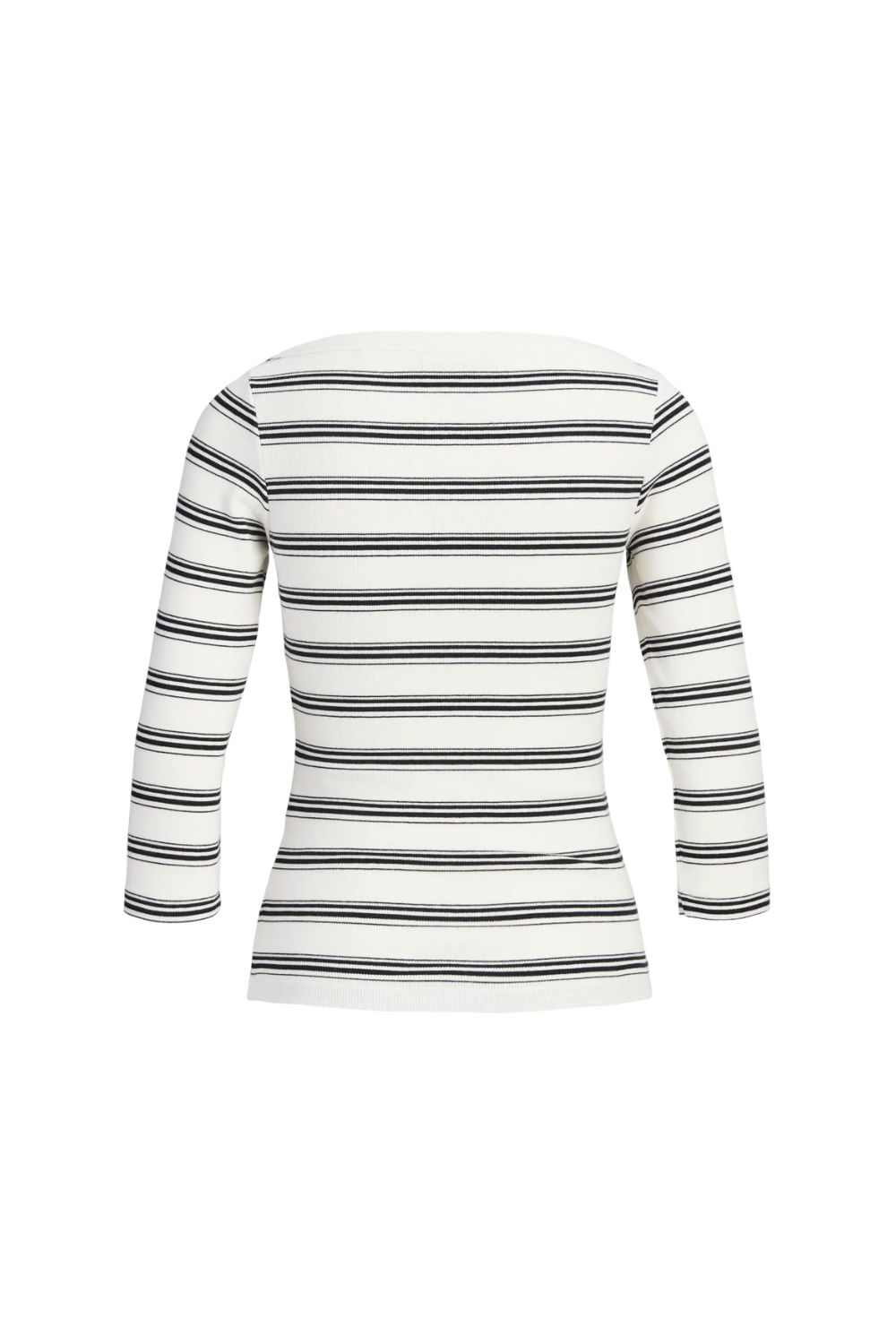 Jxfifi 3/4 Boatneck Top - Black Vanilla Ice
