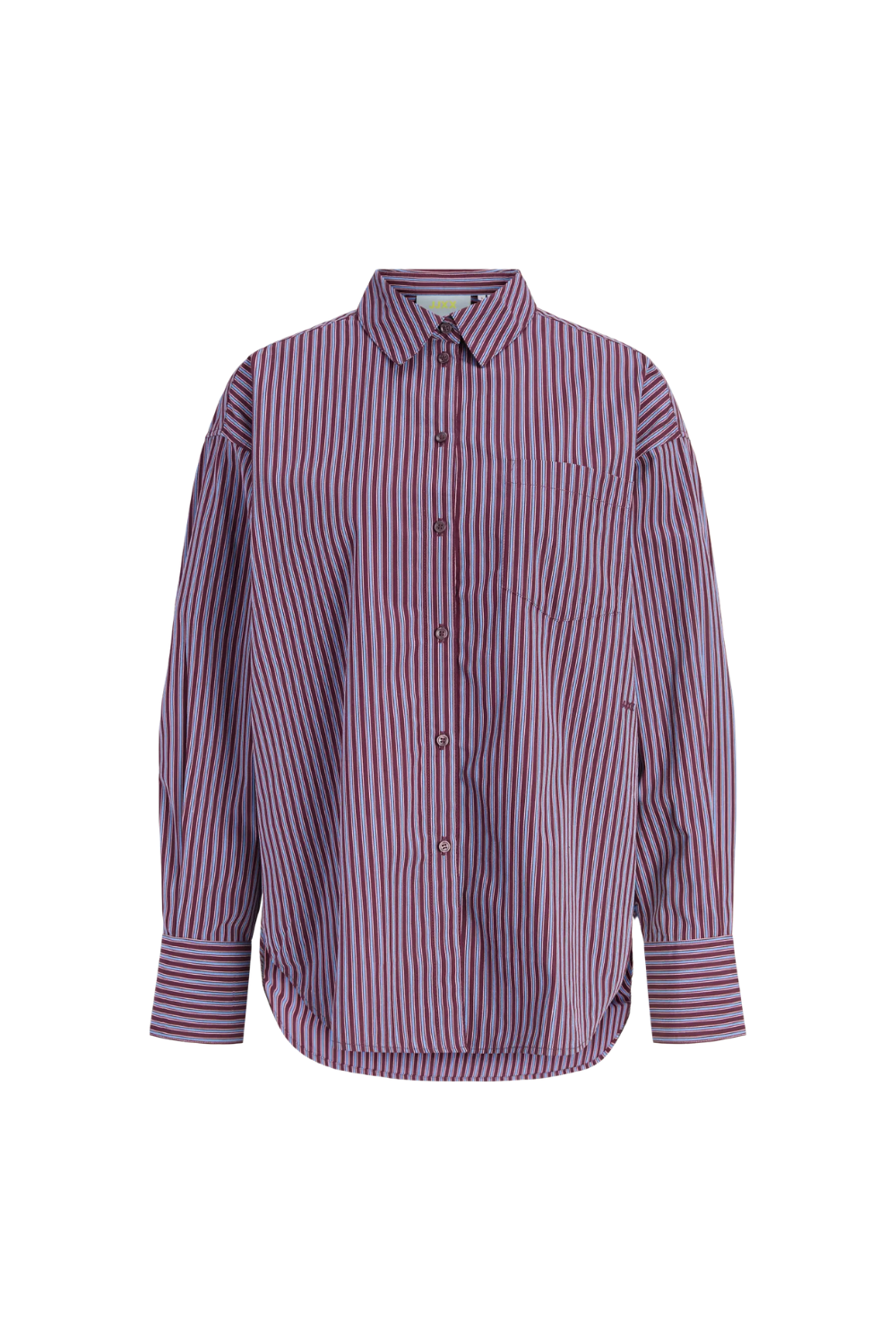 Jxjamie Relaxed Poplin Shirt - Winetasting Marine Blue And Orchid