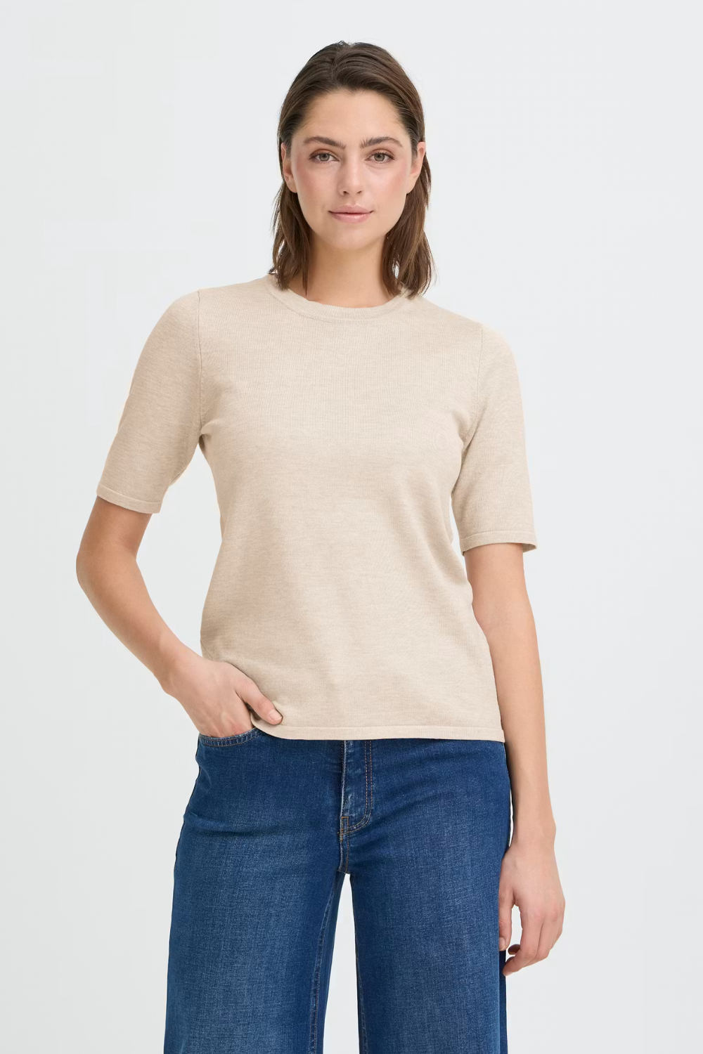 IHLuls O-Neck - Oatmeal Melange