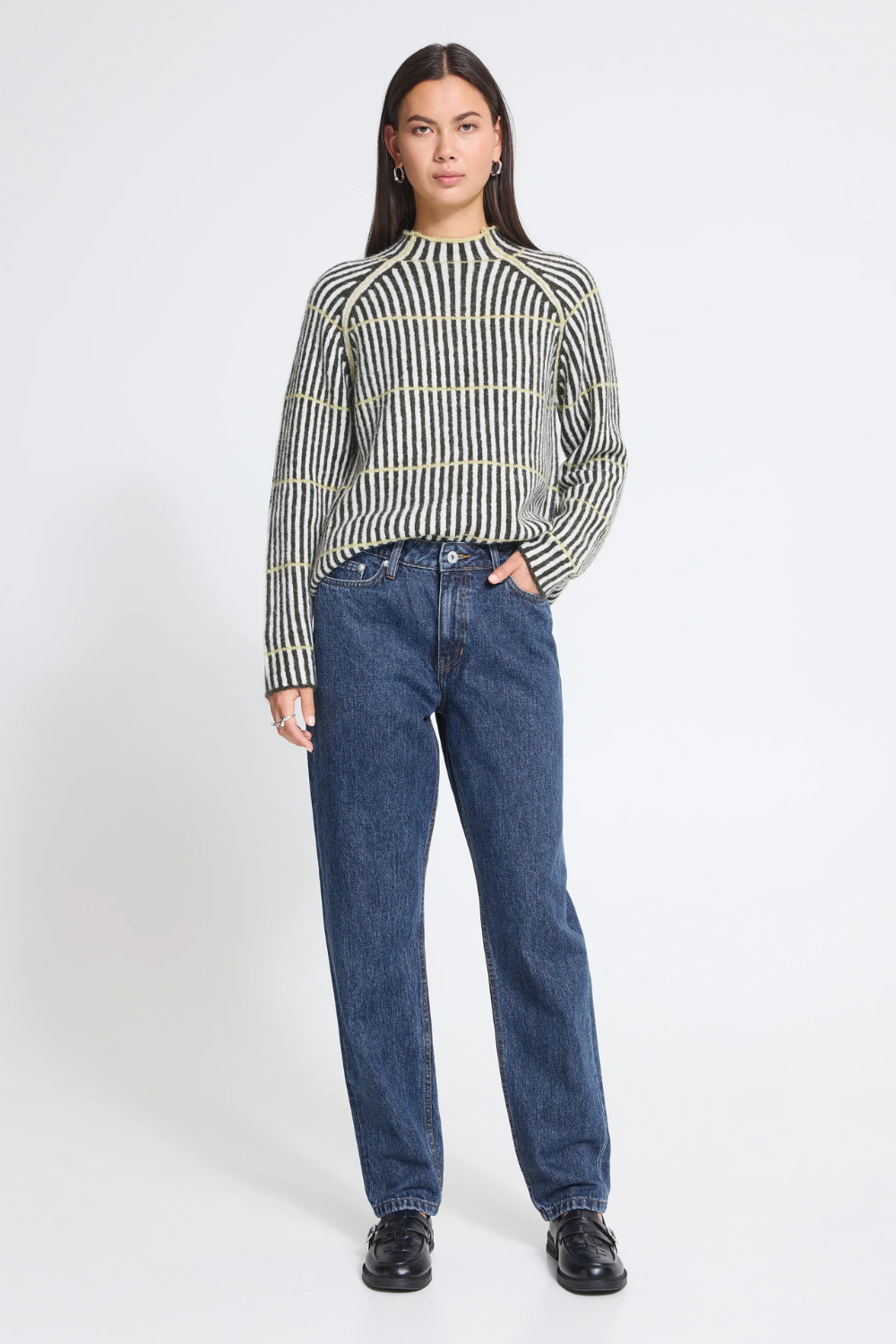 IHJulia Mom Pa - Washed Dark Blue