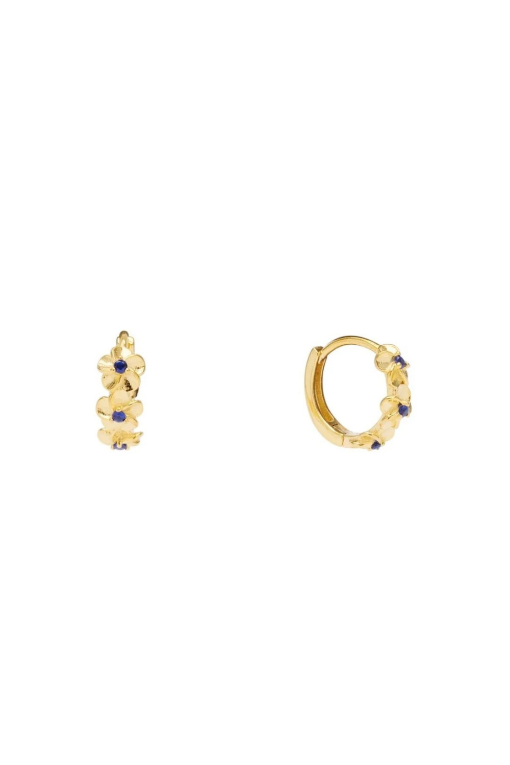 Aster Crystal Hoops
